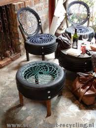 Repurposed Tires For Homemade Chairs Recycled And Repurposed Furniture