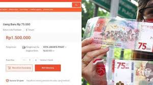 Tapi tidak semua objek menampilkannya, sebab harus lebih dulu menambahkannya di situs ivive. Viral Uang Rp 75 Ribu Spesial Hut Ri Dijual Bebas Di E Commerce Harganya Tak Main Main Bi Silakan Tribun Jatim