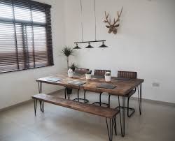 Get inspired with industrial, rustic room ideas and photos for your home refresh or remodel. Diy Dining Table And Bench Rustic Industrial Home Edit