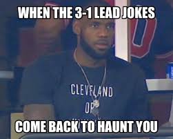 Well This Is Awkward The Warriors Blew A 3 1 Lead Know Your Meme