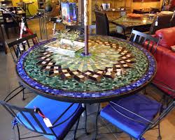 Furthur Wholesale Mosaic Dining Tables 1190 Mosaic Table Mosaic Tiles Diy Mosaic Table Top