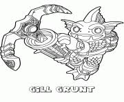 Skylanders swap force water series3 gill grunt. Skylanders Coloring Pages To Print Skylanders Printable