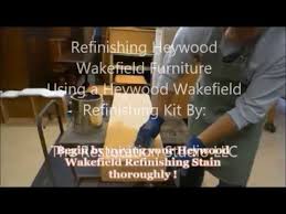 Maybe you would like to learn more about one of these? Refinishing Heywood Wakefield Furniture Youtube