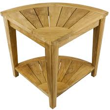 Get free shipping on qualified corner bathtubs or buy online pick up in store today in the bath department. Corner Bathroom Stool With Shelf 45 X 50 X 45 Cm Certified Teak Cablematic