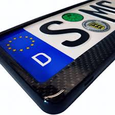 Carbon Fiber European License Plate Frame