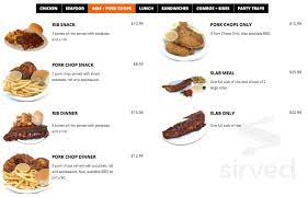 Chicken Shack Menu In Baton Rouge Louisiana Usa