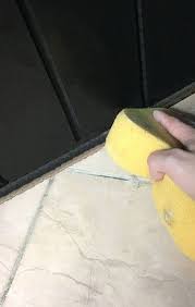 If you see stains on the ceiling below the old grout must be removed by hand or by using a small electric grinder. Fix Cracked And Missing Tile Grout Hometalk