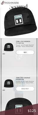 New The Hundreds X Puma Packable Hat Packable Hat Black Snapback Hats Puma X