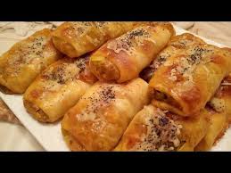 بعجين المسمن حضري اروع والذ مورقات او مملحات بالخضر والكفتة مقرمشين واللذاذ Youtube Food Bread Sausage