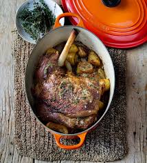 Roast Leg Of Lamb Le Creuset Recipes Le Creuset Recipes Lamb Recipes Roast Lamb Leg