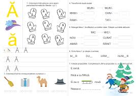 FiÈ™a Literei Äƒ ExerciÈ›ii Pentru Sunetul Äƒ È™i Literele Äƒ È™i Äƒ