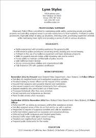 Law enforcement resume cover letter examples. Professional Police Officer Templates Myperfectresume