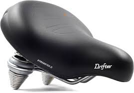 Saddle - Comfort - Suspension - L - Black