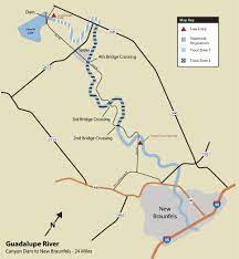 Where does the guadalupe river start and end. Guadalupe River Trout Fishing Neighborhood Fishin Tpwd