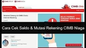 Anda dapat mengecek pemakaian secara mudah melalui aplikasi myxl atau *123#. Cara Cek Saldo Mutasi Rekening Cimb Niaga Via Internet Banking Cimb Clicks Youtube