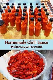 Homemade Chilli Sauce Recipe For Medium Hot Flavoursome Chilli Sauce Chillisauce Recipe Chillies Ho Homemade Chilli Hot Sauce Recipes Chili Sauce Recipe