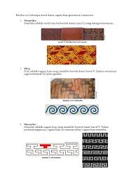Berbagai flora dan fauna di indonesia sangat kaya dan beragam. Ragam Motif Geometris