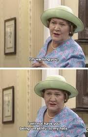 Keeping Up Appearances The Bucket Residence Lady Of The House Speaking Keeping Up Appearances British Tv Comedies British Sitcoms