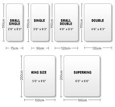 Bed Sizing Chart In 2019 Standard King Size Bed Double
