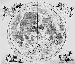 johannes hevelius 1647 selenographia moon illustration vintage world maps moon