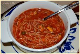 Soupe A La Tomate Vermicelles Et Moules La Cuisine De Lilly Soupe Tomate Cuisine Vermicelles