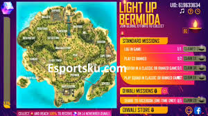 Free fire has introduced a new series of event on the auspicious occasion of diwali festival. Event Diwali Ff Light Up Bermuda Free Fire Terbaru Esportsku