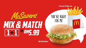 With mix and match extension for magento, you can form an unlimited number of product bundles with attractive combinations of your existing catalog. Mcdonald Malaysia Mcsavers Mix Match Rm 5 99