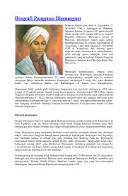 Pangeran diponegoro adalah putra sulung hamengkubuwana iii, seorang raja mataram di yogyakarta. Doc Biografi Pangeran Diponegoro Ho Lee Juz Academia Edu