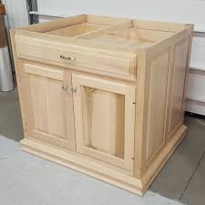 custom maple kitchen island base