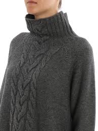 5 out of 5 stars. Turtlenecks Polo Necks Max Mara Ronco Grey Cable Knit Cashmere Sweater 93660193008