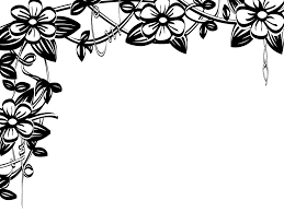 Black And White Sunflower Clipart Border Pink Flower Border Images Of Border Clip Art Image Pink Flower This Is A Bottom Wallpaper Clip Art Borders Clip Art White Flower Clip