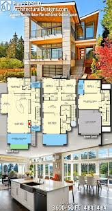 Plan 23791jd Stunning Modern House Plan With Great Outdoor Spaces Modern House Plan House Plans Modern House Plans