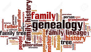 Genealogy Word Cloud Concept Vector Illustration
