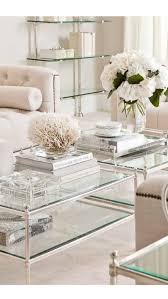 Crushing On Chrome Stacy Risenmay Coffee Table Arrangements Room Interior Living Room Designs
