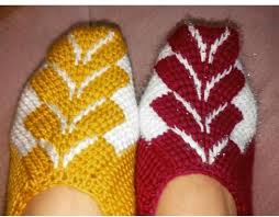 Tunus Orgu Ile Basamakli Patik Yapimi Patikler Orgu Baby Knitting Patterns