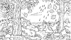 Eat fruit loops for snack. Autumn Coloring Page For Adults Coloringbay