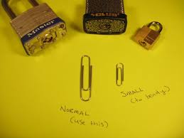 After preparing both ends, you can press them together. Open A Padlock With One Paperclip Nothing Else 7 Steps With Pictures Instructables