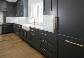 Blue is another color that works well in kitchens. Dark Charcoal Grey Painted Cabinets In A Classic Kitchen By The Fox Group Come Be Inspired B Interior Design Kitchen Kitchen Trends Dark Grey Kitchen Cabinets