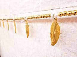 Golden Leaf Toran Indian Goodluck Door Hanging Wedding Home Decor Minimalist Unique Christmas Gift Good Luck Charm New Years Decorations Toran Tribal Home Decor