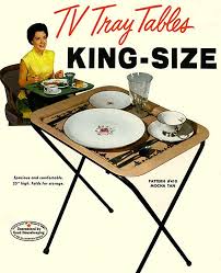 Do You Remember When Eating In Front Of The Tv Was A Good Thing Especially On Your Finest Dinnerware Tv Tray Table Tv Trays Tv Dinner