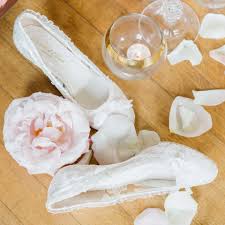 A beautiful ivory wedding dress is as timeless as a classic love story. Vintage Ivory Lace Wedding Shoes Low Heel Bridal Shoes House Of Elliot
