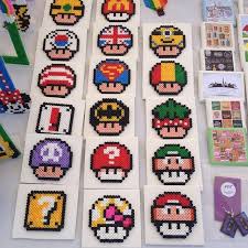 Mushrooms Perler Beads By Supercalifragilepagina Art Perle Dessin Carreau Perles Hama