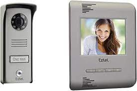 Extel 720214 Luka Colour Videophone with 2 x Wires and monitor 4 "10 cm :  Amazon.de: DIY & Tools