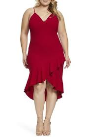 Dress The Population Wendy High Low Ruffle Cocktail Dress Plus Size Cocktail Dresses Plus Size Dresses Summer Cocktail Dress