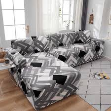 Advantages of l shaped sofa sets: Elastic Sofa Cover Slipcovers L Shape Sofa Covers For Living Room Spandex Cheap Sectional Couch Cover 1 2 3 4 Seater Stretch Sofa Cover Aliexpress