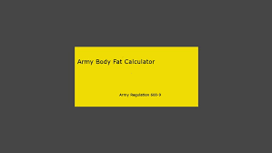 Army Bodyfat Calculator For Windows 8 And 8 1