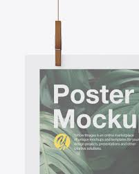 Download Matte A3 Poster Mockup In Stationery Mockups On Yellow Images Object Mockups PSD Mockup Templates