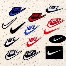 Nike Swoosh Logo Patch Embroidered Iron On Patches Iron On Patches Iron On Logos Sew On Patches