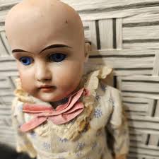 Antique Doll Alice #191 Fabric and Porcelain 15 Inch Beautiful