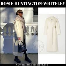 She is best known for her work for lingerie retailer victoria's secret, for. Rosie Huntington Whiteley In White Coat And Black Boots In London On February 2 I Want Her Style What Celebrities Wore And Where To Buy It Celebrity Style